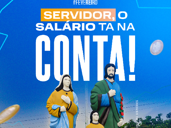 Salario está na conta!